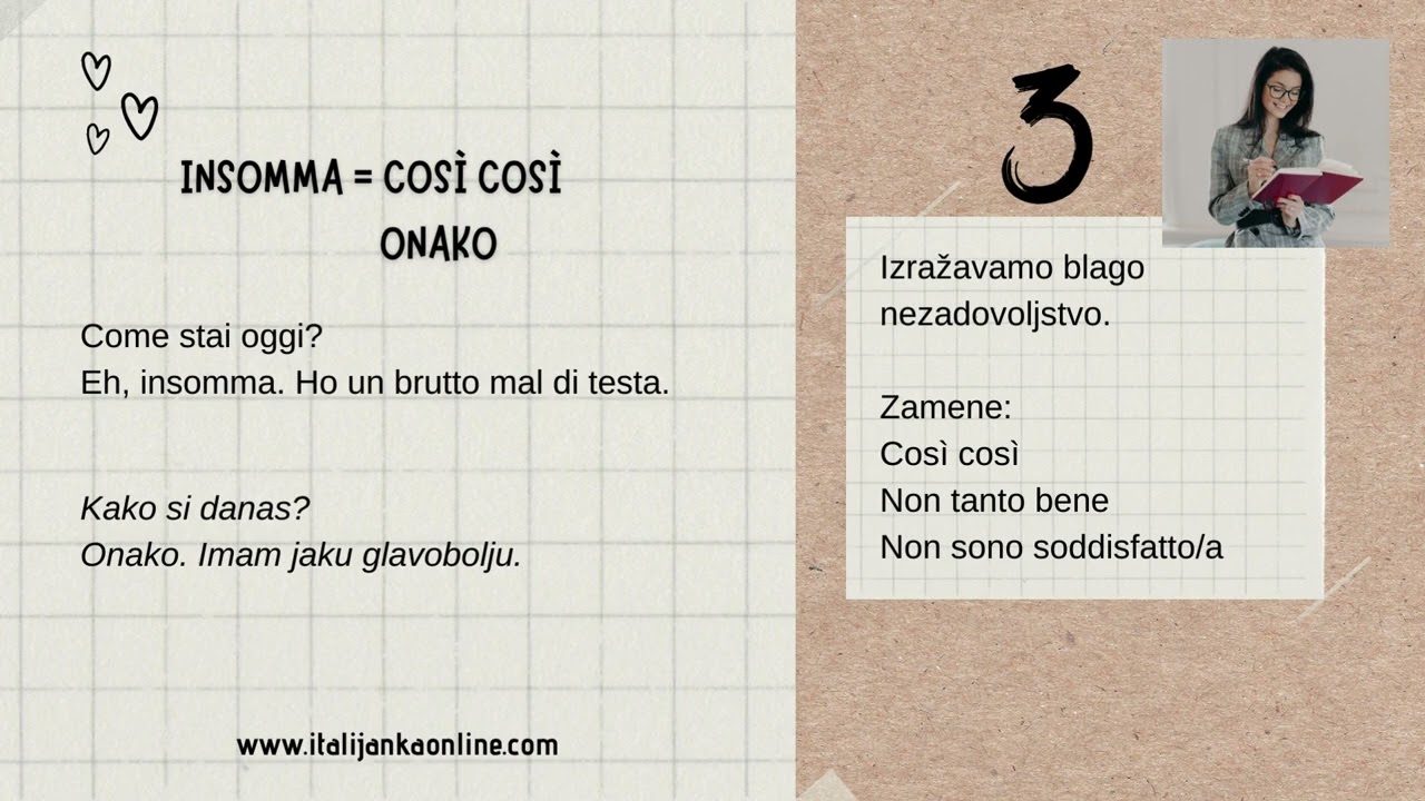 Značenje reči INSOMMA na italijanskom